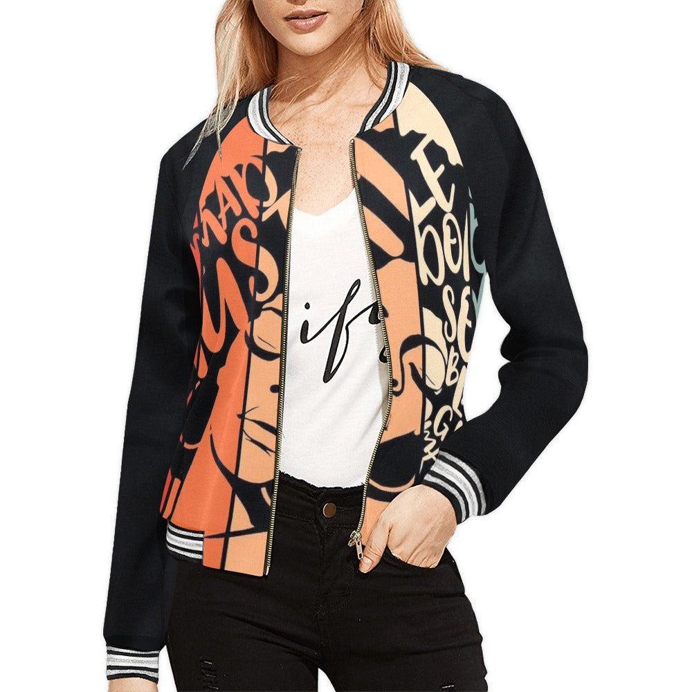 Women's Horizontal Stripes Jacket (Model H21)