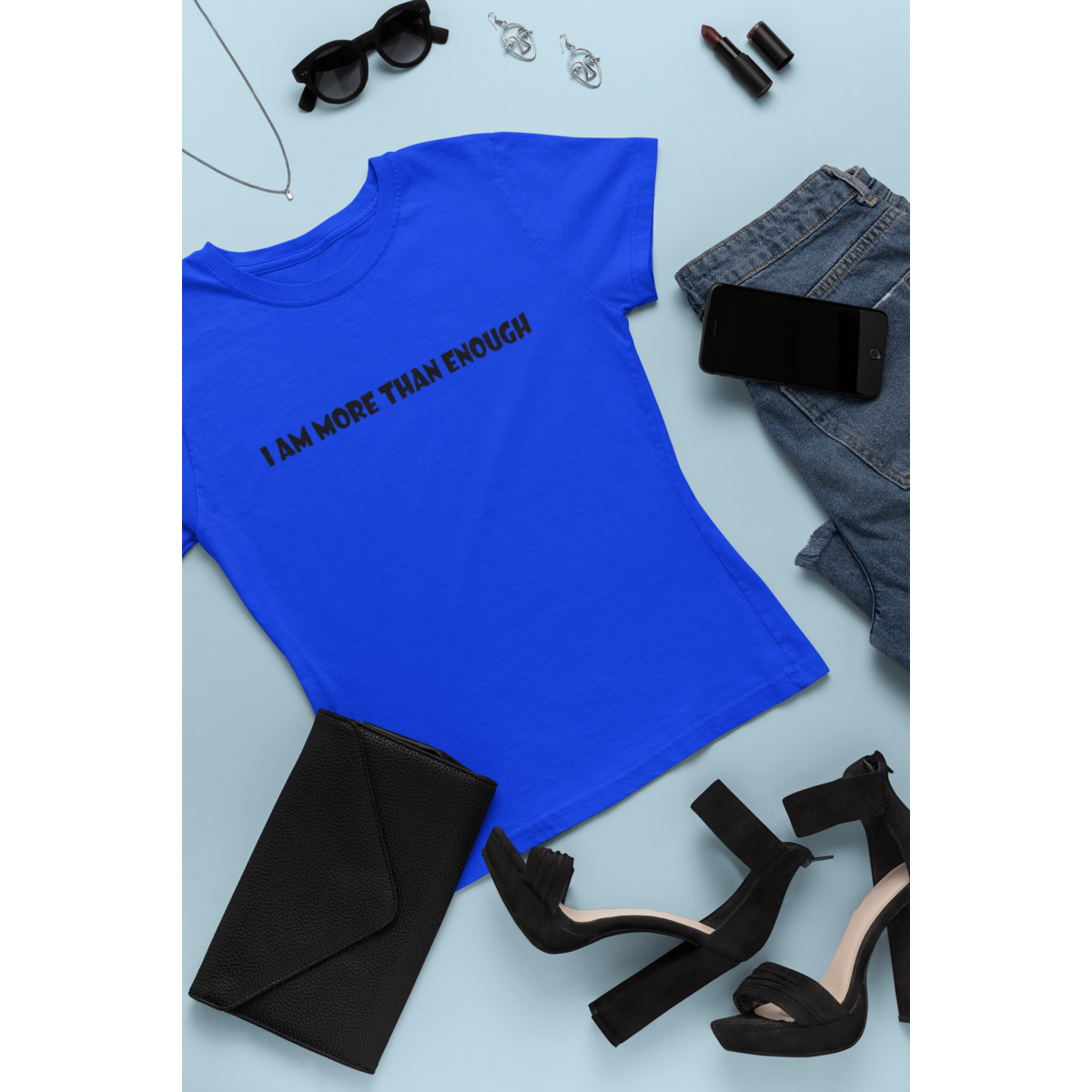 I Am More Than Enough Short Sleeve Fashion Tee for Women