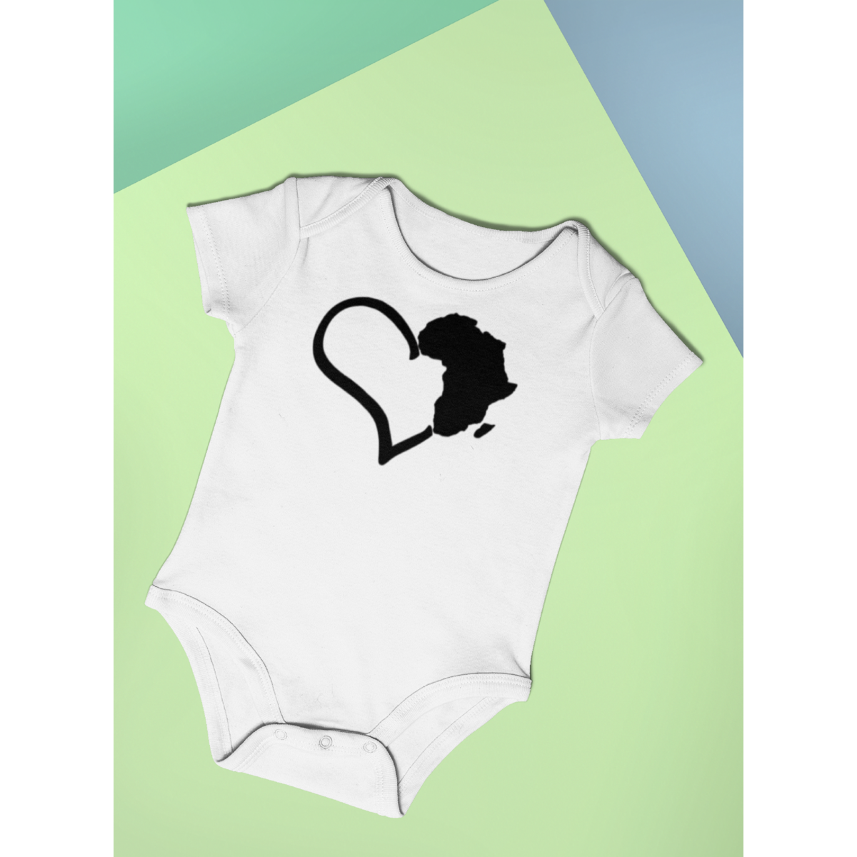 Africa Love Short Sleeve Infant Onsie