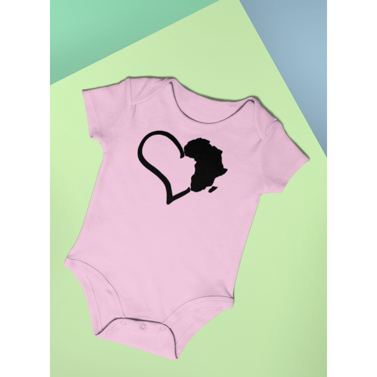 Africa Love Short Sleeve Infant Onsie