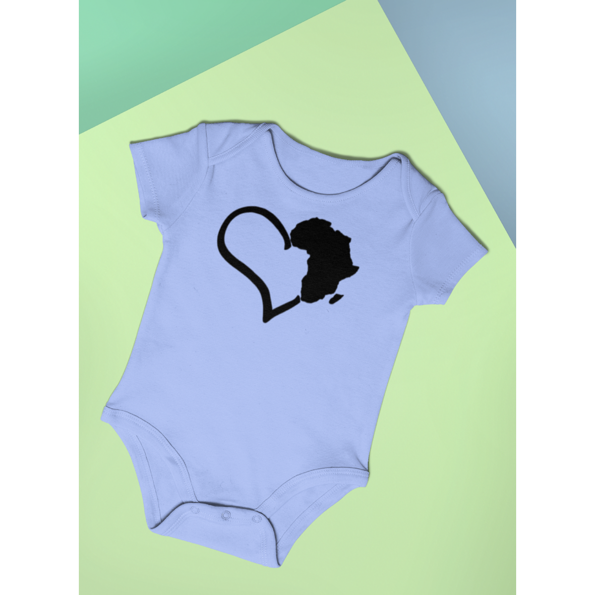 Africa Love Short Sleeve Infant Onsie