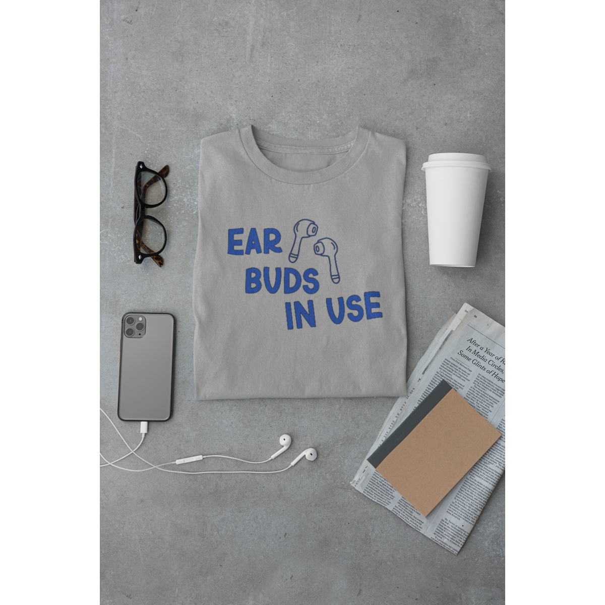 Ear Buds In Use Unisex T Shirt