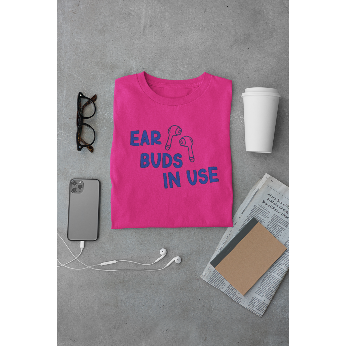 Ear Buds In Use Unisex T Shirt