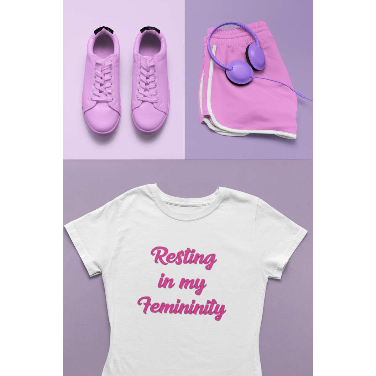 Resting in my Femininity Women's Short Sleeve Fashion Tee